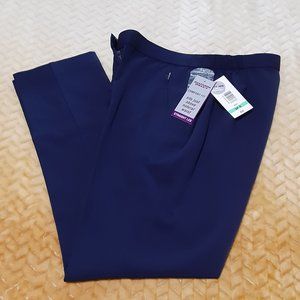 Women's Allison Daley Petite Navy Blue Dress Pants/Stretch Size 8P R NWT-$39.00.